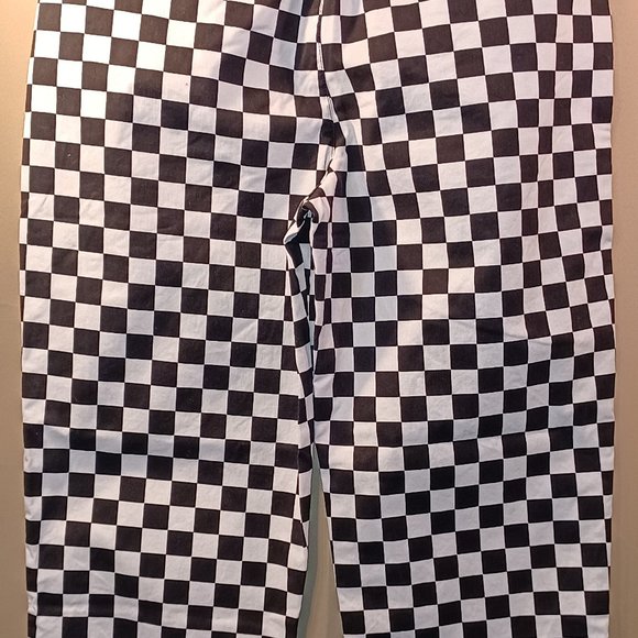 HTF Vans Black/White Checkered Checkerboard Joggers Women's Small - Picture 9 of 14